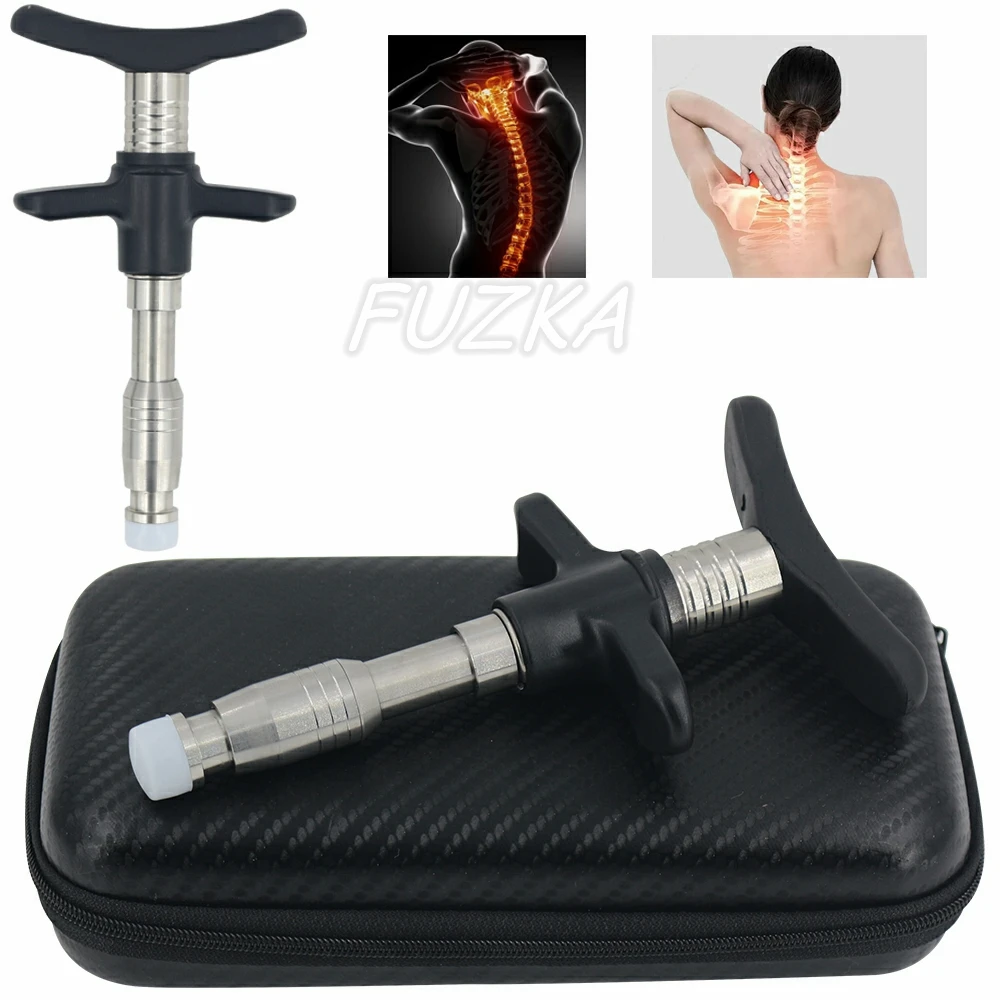 

New Manual Chiropractic Gun For Spinal Pain Backbone Modulation Massager Adjustment Stainless Steel Massage Correction Tool