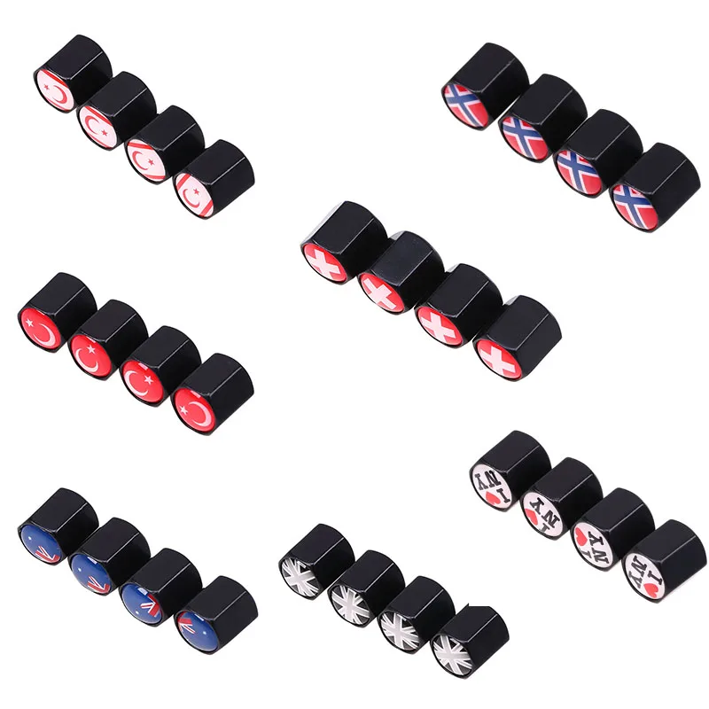 Бесплатная доставка колпачки для стержней автомобиля 7 видов черные герметичные