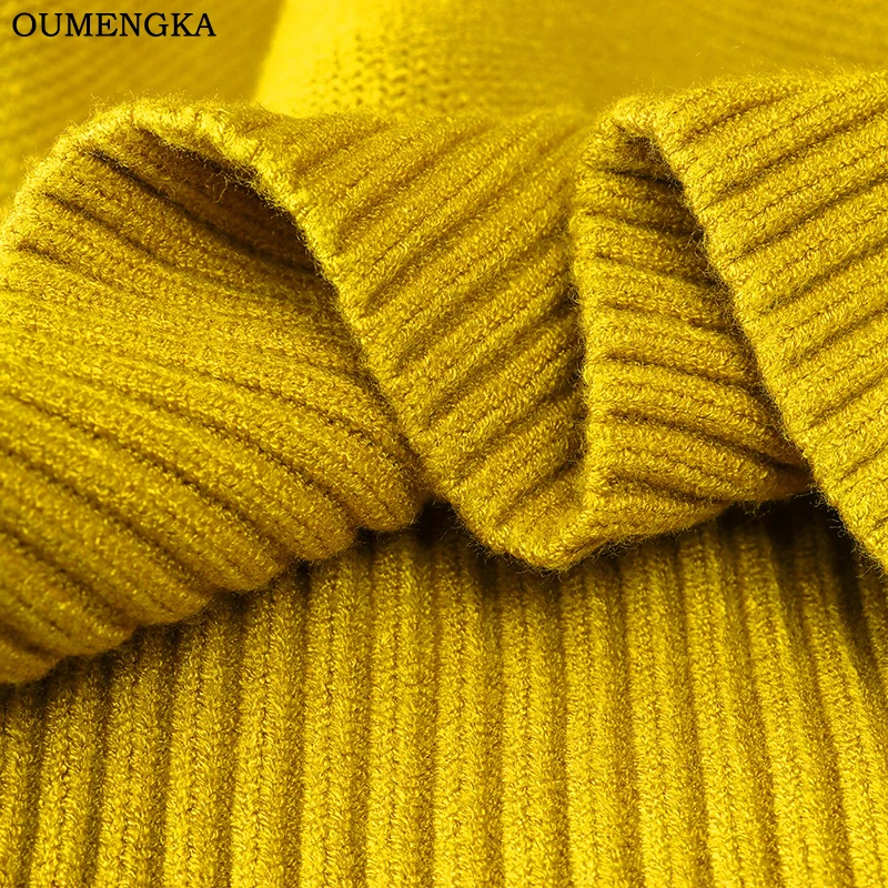 

Turn-down Collar Sweater Women High Elasticity Knitted Ribbed Pullover Loose Jumper Autumn Winter Basic Female Thick Sweater