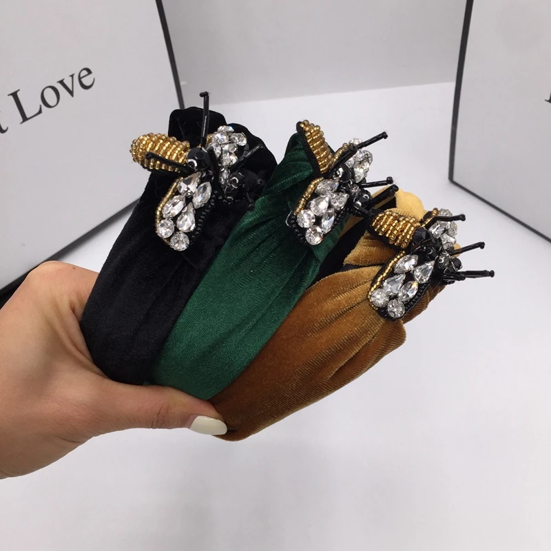 

cloth art sweet hair hoop hairpin velvet bow tie web celebrity wide-brimmed fairy hairband for women