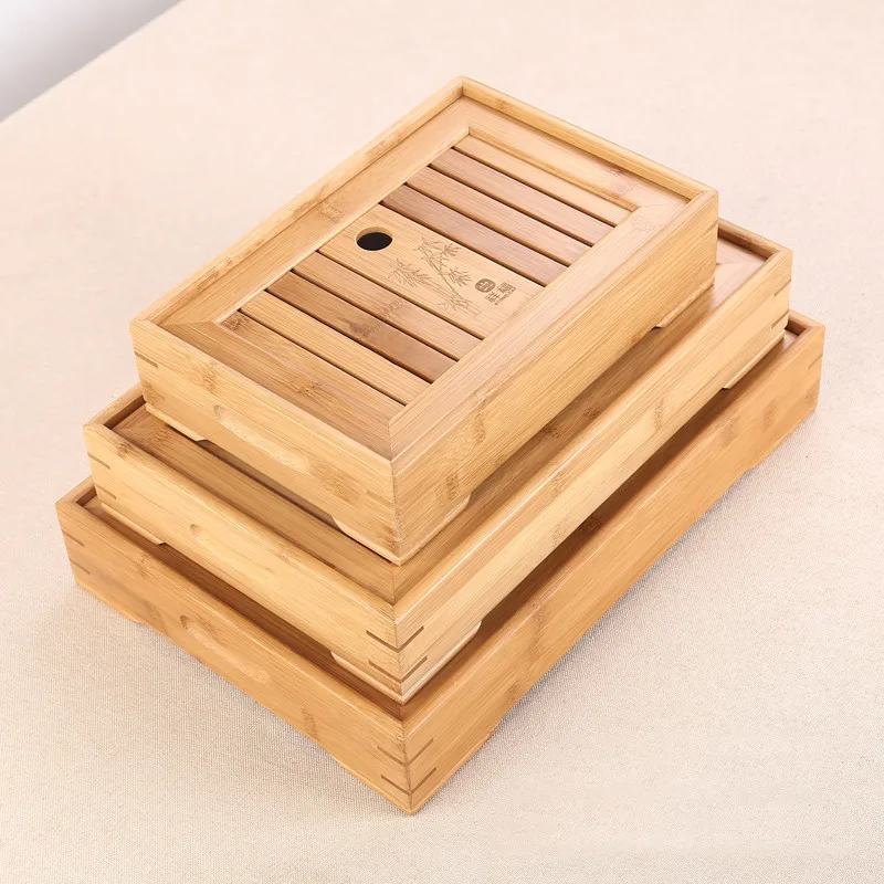 

Кунг-фу, бамбуковый поднос для подачи чая, деревянный поднос, чайный столик, 1 шт.