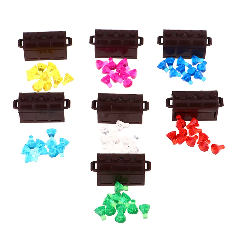 

1Set Jewelry Set Bricks 10 Gemstones / Box Of Building Block Toy Accessories Model DIY Toys Kids Building Blocks Parts