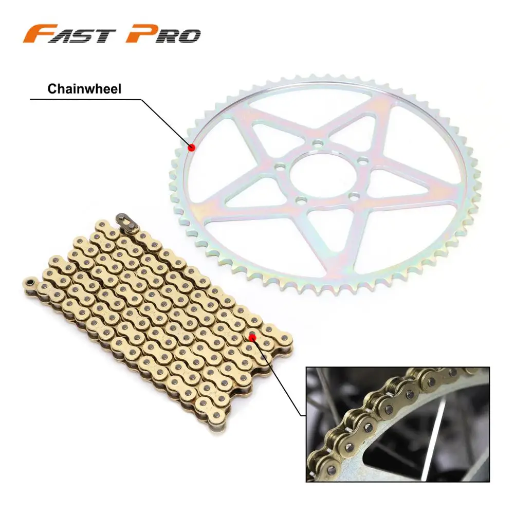 Motorcycle 48T 58T Sprocket 106 112 120 Chain Set Kits For SURRON Sur-Ron Light Bee X S Off-Road Electric Vehicle