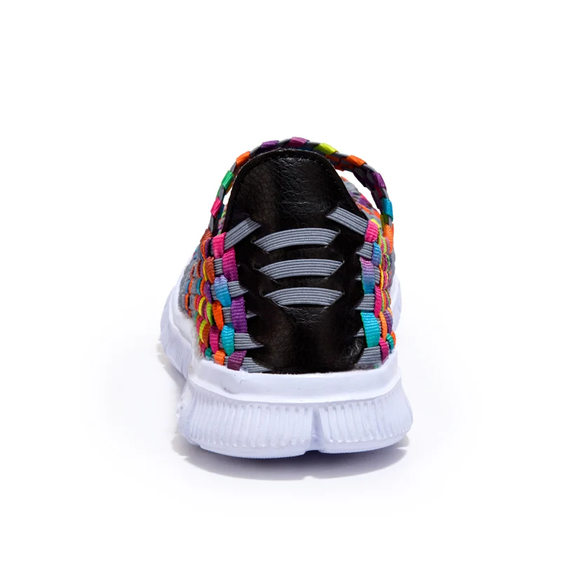 

Summer Women's Breathable Walking Running Sport Women Woven Shoes Anti Slip Handmade Weave Light Flats Mother Gift Shoe Big Size