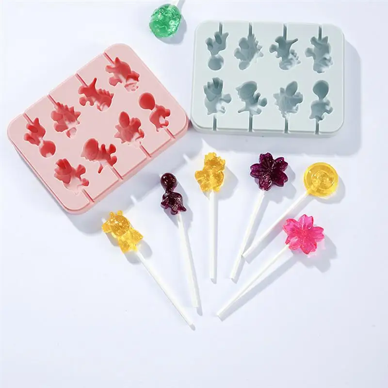 

Cartoon Shape Silicone Lollipop Mold DIY Candy Chocolate Cake Decorating Moulds Crystal Resin Jewelry Making Resin Moulds Tools
