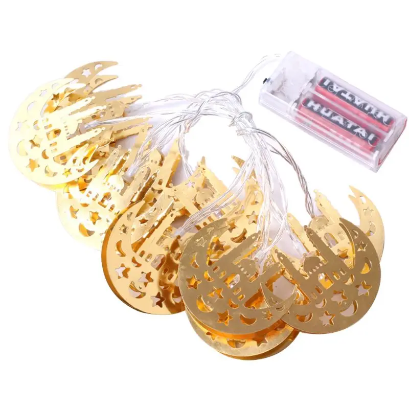 

LED Gold String light Ramadan Eid Mubarak Castle String Light Decoration