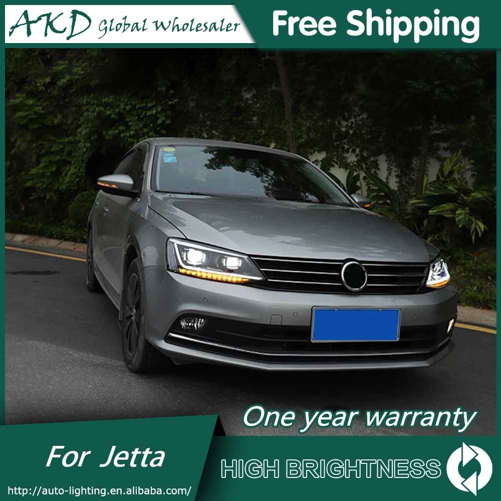 Фары для VW Jetta 2011- Mk6 DRL дневные ходовые огни головная лампа светодиодный Биксеноновая лампа Противотуманные фары тюнинг автомобильные аксессуары