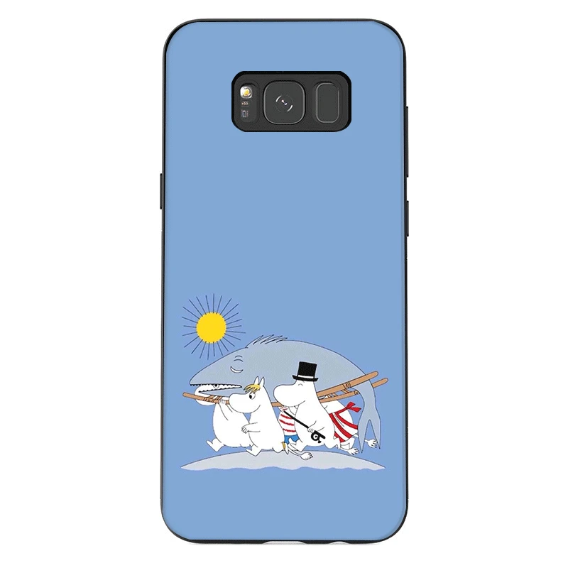 B7 Милый мультяшный мобильный чехол для телефона samsung A20E A70S A2 J4 J6 J7 Duo Plus Prime J8 Core задняя крышка Муми-троллей мультяшный Бегемот - Цвет: B7