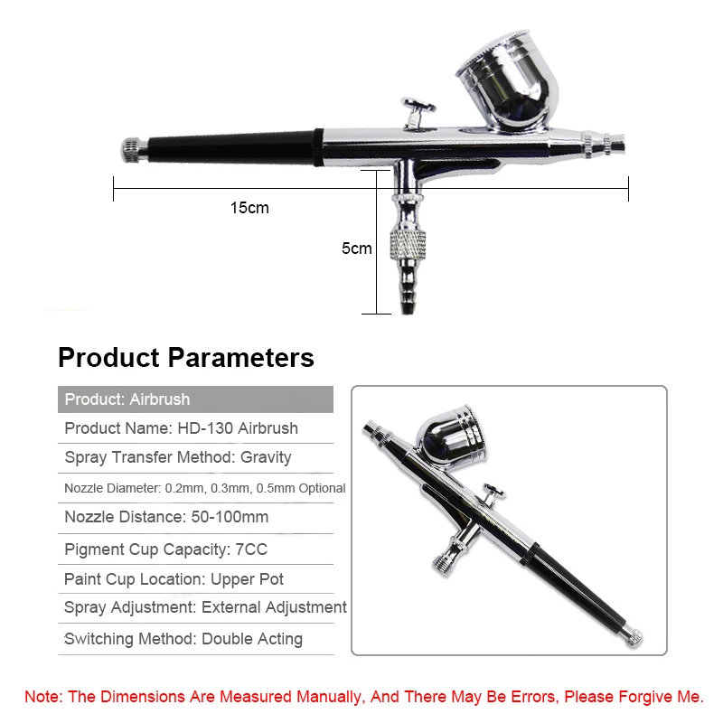 Ручка аэрографа с распылителем Аэрограф для дизайна ногтей татуировок тортов