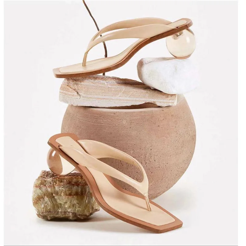 

size sandals for women fashion slippers 5cm heels 43