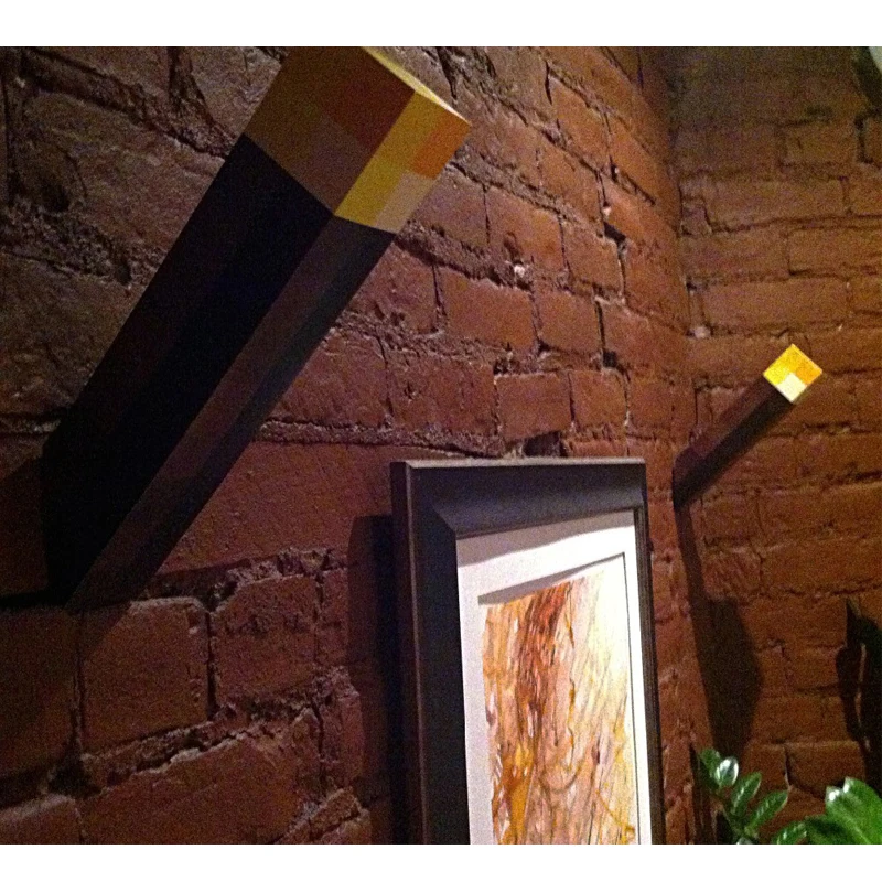Torch Шахтные фигурки, светильник, фонарь светодиодный, AAA батарея, ночная лампа, ручной или светильник с настенным креплением, детская игрушка, подарок, светодиодный - Испускаемый цвет: Torch