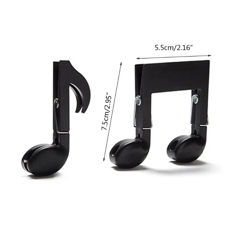 

Multipurpose Musical Notes Shape Clothespin Food Sealing Clips Durable Hanging Pegs for Clothes Towels Socks Laundry