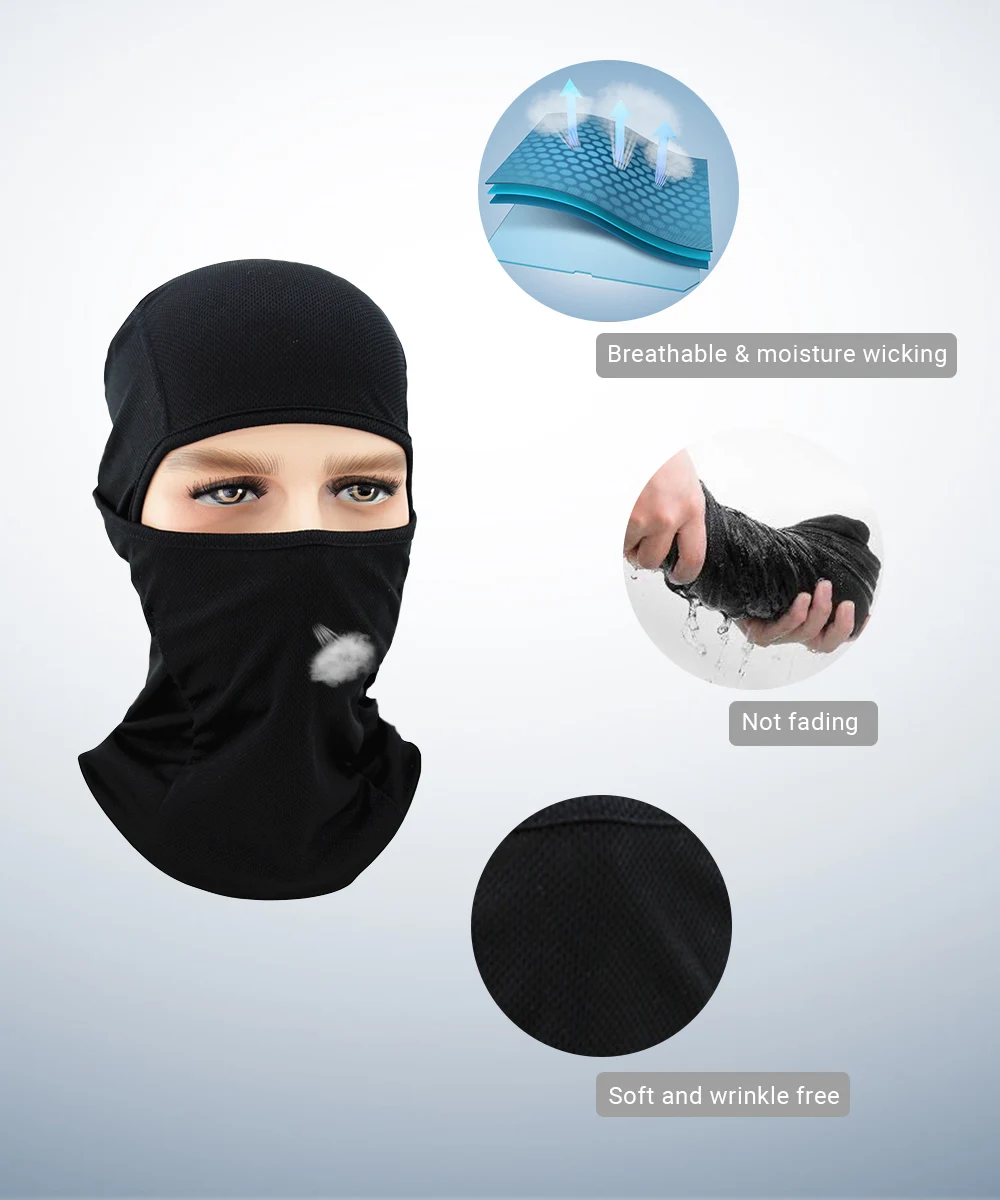 Регулируемая Ветрозащитная Балаклава для мотоциклов летняя Солнцезащитная