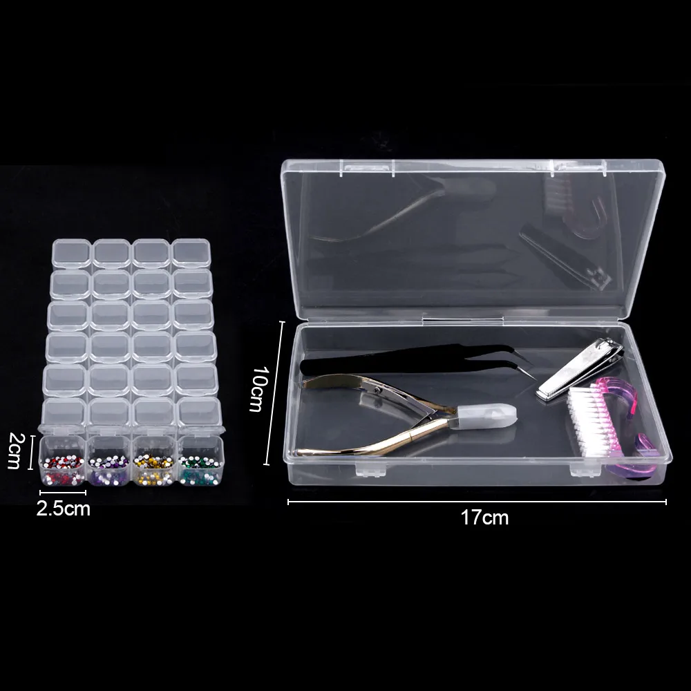 Стразы s для ногтей 28 сеток стразы контейнер украшения аксессуары дизайна