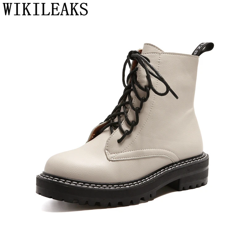 Женские ботинки для снежной погоды Черные ботильоны женщин Белая обувь