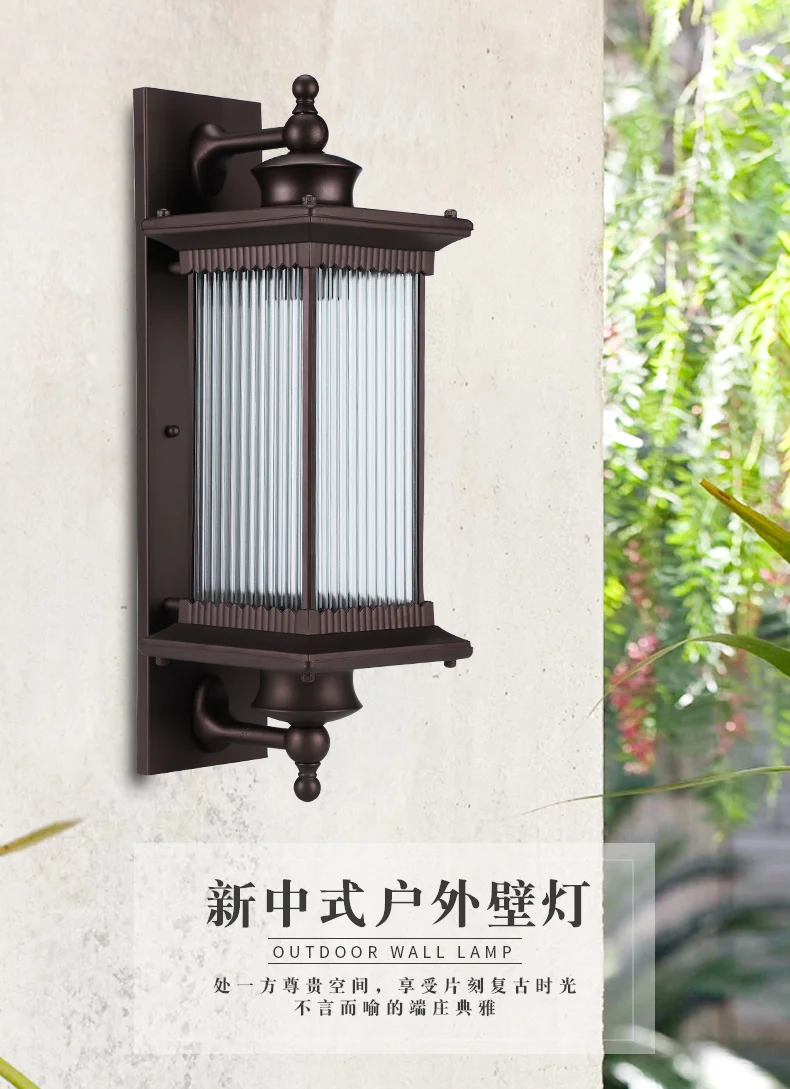 Уличная Водонепроницаемая настенная лампа для двора сада виллы коридора