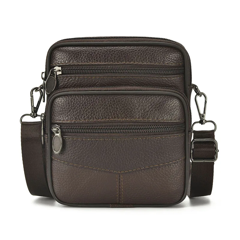 Мужская повседневная сумка через плечо из сумасшедшей кожи Y3102| |