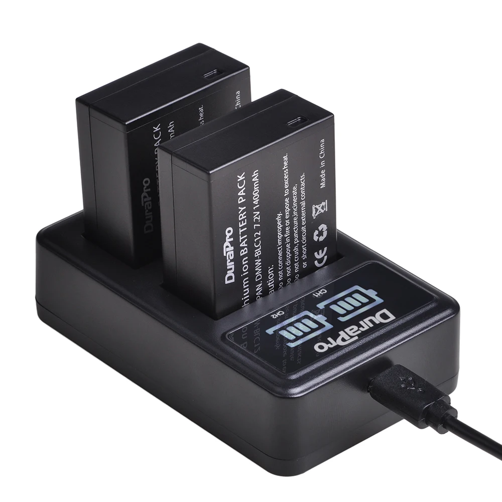 DMW BLC12 BLC12E BLC12PP батарея + светодиодный двойной зарядное устройство для Panasonic Lumix DMC