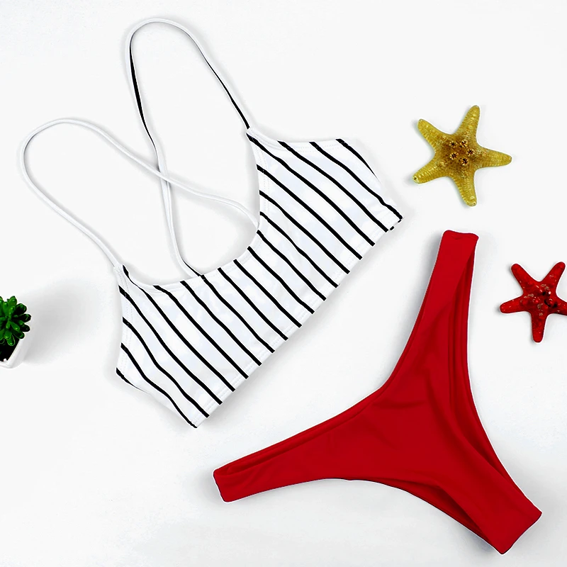 

Bikini Set Swimwear Women 2020 New Sexy Bandage Bikini Solid Black Two PIece Swimsuit Swimming For Women Suits Beachwear Summer