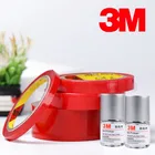 Прочная 3 м прозрачная двусторонняя лента 6124050 мм ширина без следов прозрачные нано-наклейки декор с 94 праймером активатор адгезии