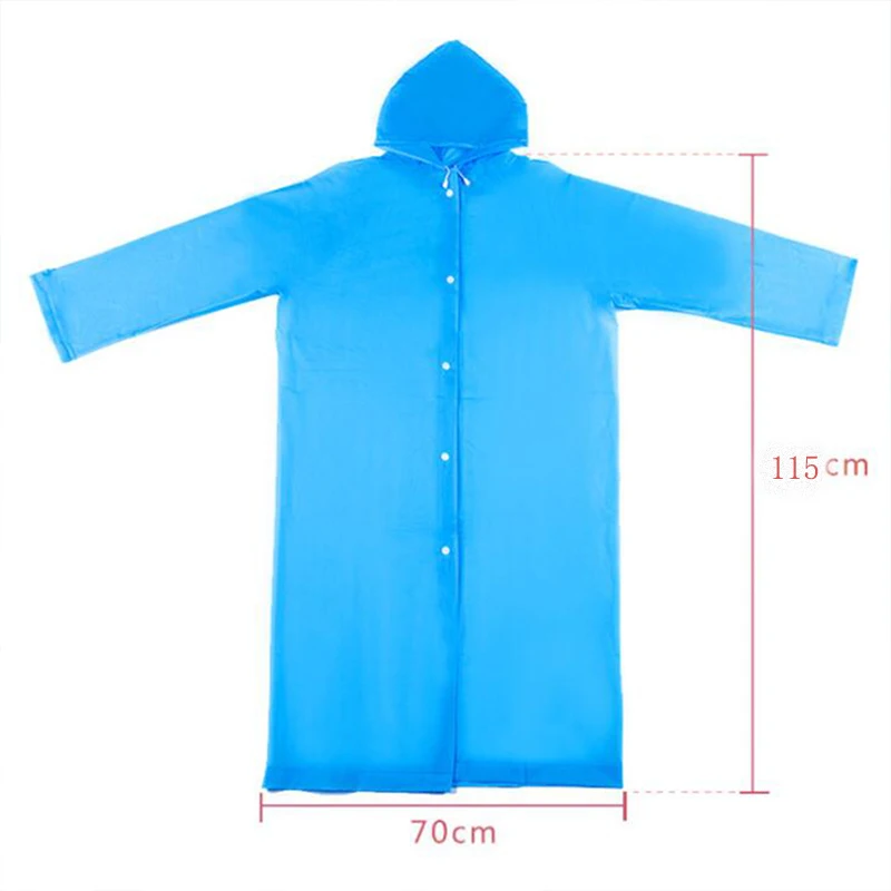 Дождевик из ЭВА для женщин и мужчин утепленный водонепроницаемый дождевик пончо