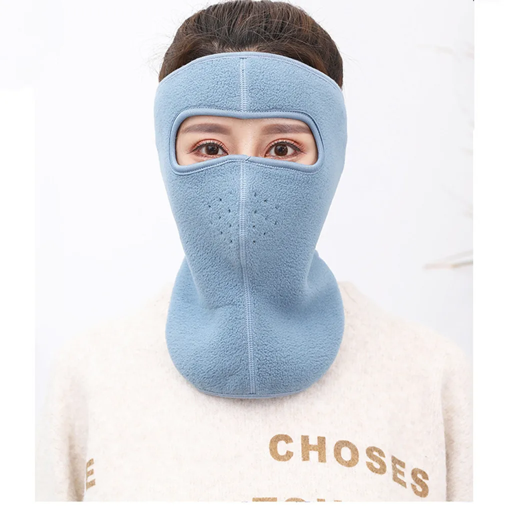 Мужская и женская зимняя теплая маска флисовые наушники для катания на лыжах