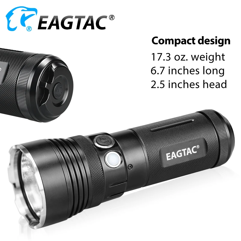 EAGTAC MX3T Pro светодиодный фонарик Перезаряжаемые ультра-яркая подсветка-фонарь