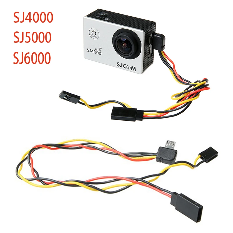 Кабель Micro USB для AV-выхода камеры SJ4000 SJ5000 SJ6000 4K FPV видео аудио 5 8G передатчик