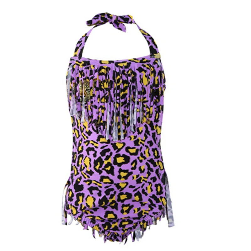 Детский слитный купальник с кисточками и лямкой на шее купальный костюм для