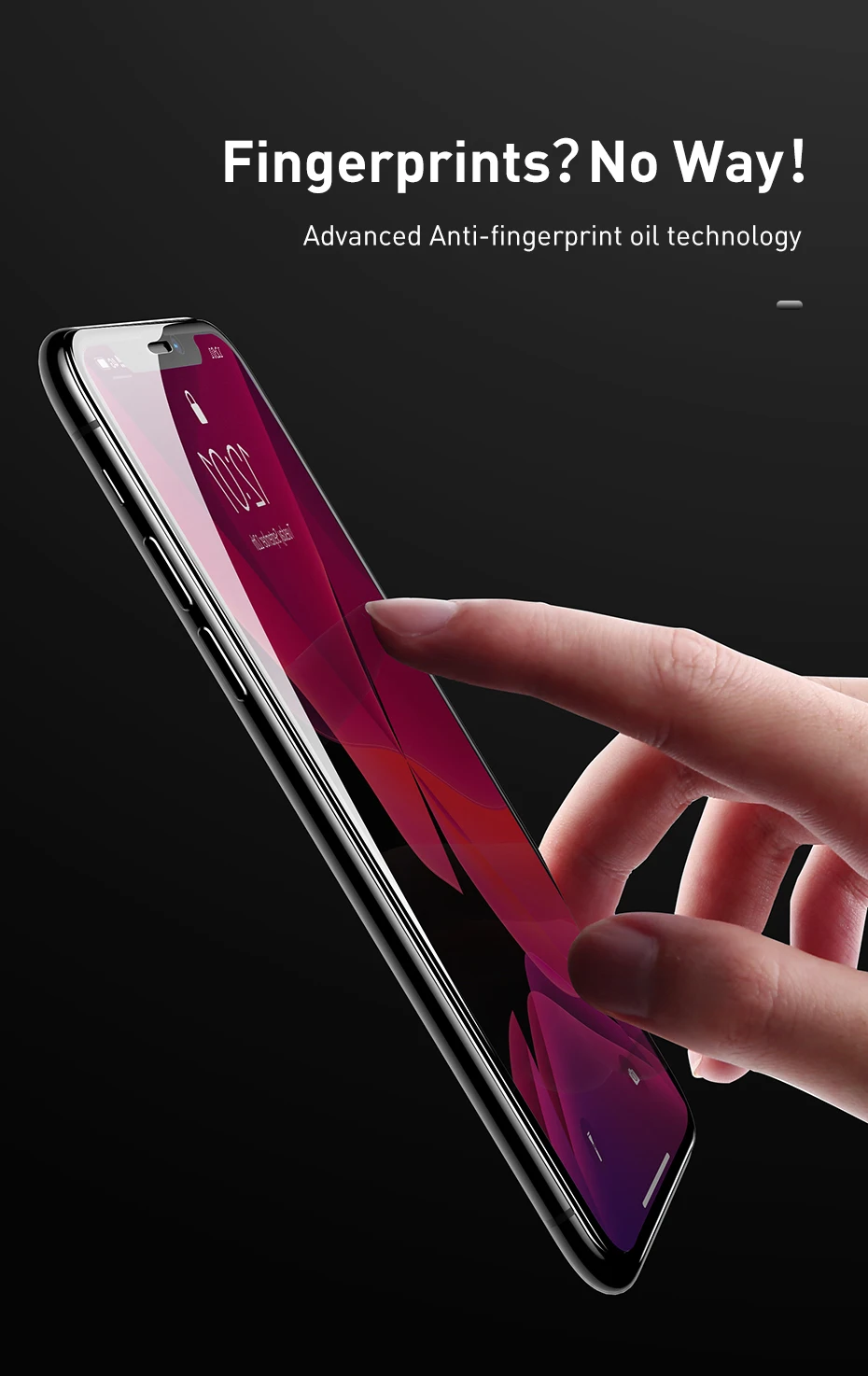 Cafele с уровнем твердости 9H полное покрытие закаленное Стекло для iPhone 11 Pro Max против подсматривания бликов Экран среднего класса против царапин для iPhone 11 pro max прозрачная HD защитная пленка