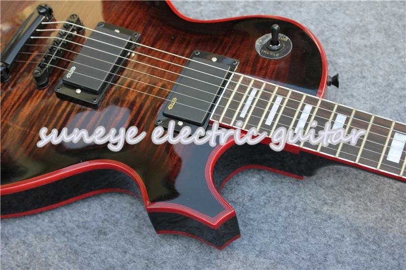 Suneye Custom серая электрическая гитара Красная набор для самостоятельной сборки