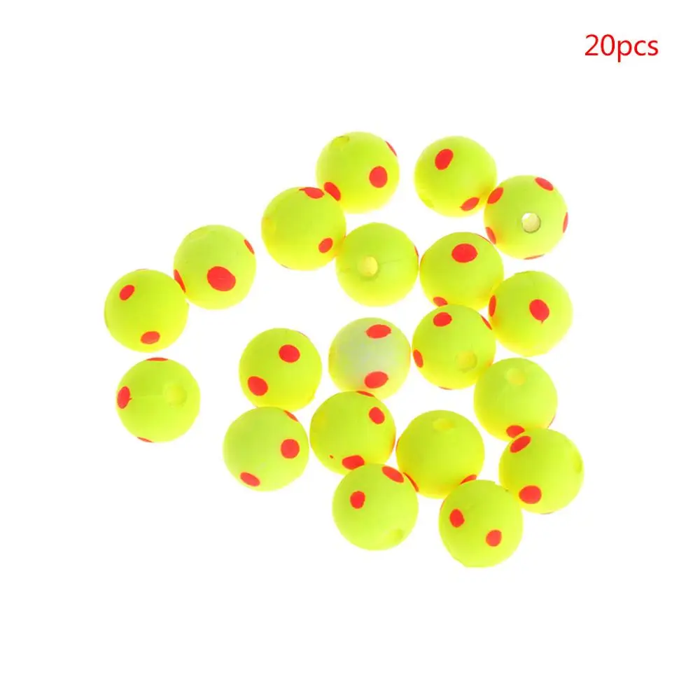 20 шт./компл. бусинки из ЭВА поплавковая Рыболовная Снасть для карпа двухцветная