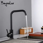 Черный смеситель из нержавеющей стали с креплением на раковину