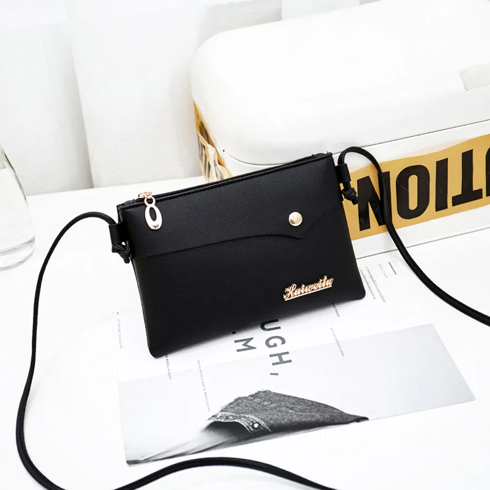 1 шт. мини-кошелек для девочек сумка через плечо из искусственной кожи однотонные