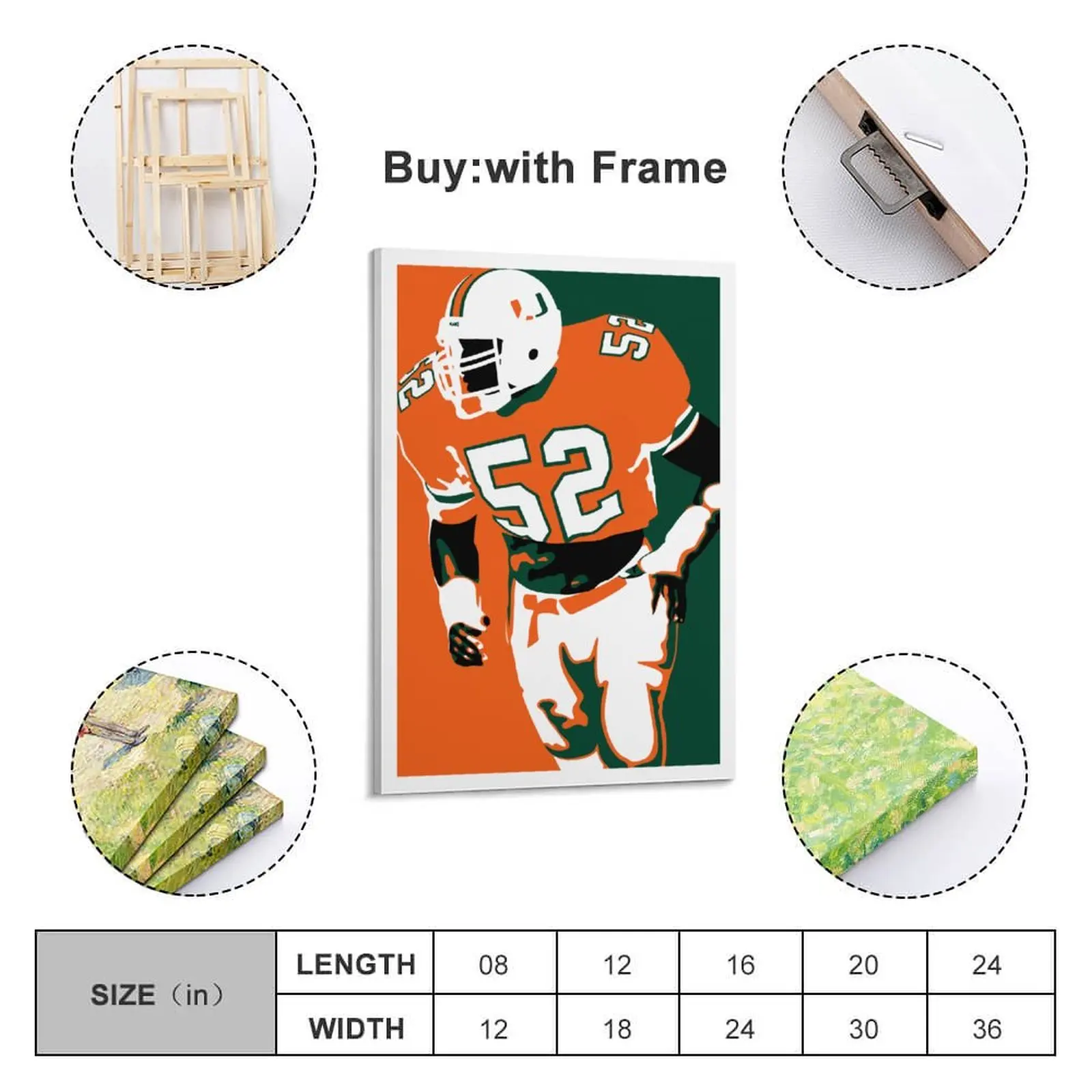 

Decor 52 Ray Lewis Print Painting Canvas Hang A Picture for Living Room Wall Room Posters With Frame Modern Home