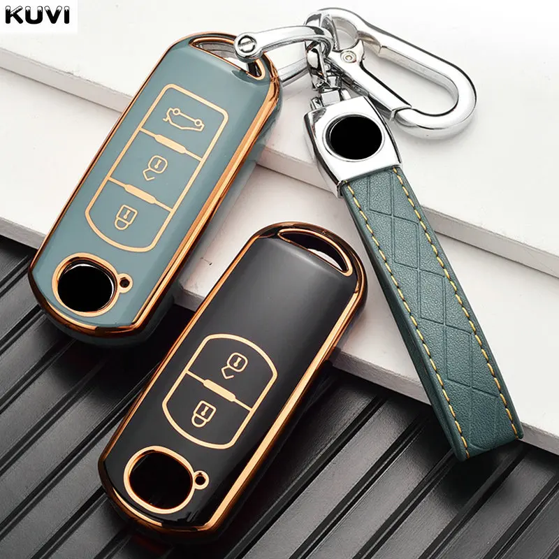 Новинка ТПУ чехол для автомобильного ключа дистанционного управления Mazda 2 3 6 Atenza