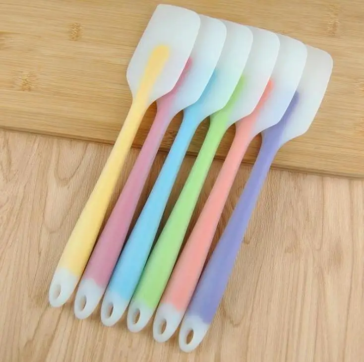 Силиконовый кухонный инструмент 21 см мягкая бесшовная лопатка скребок для