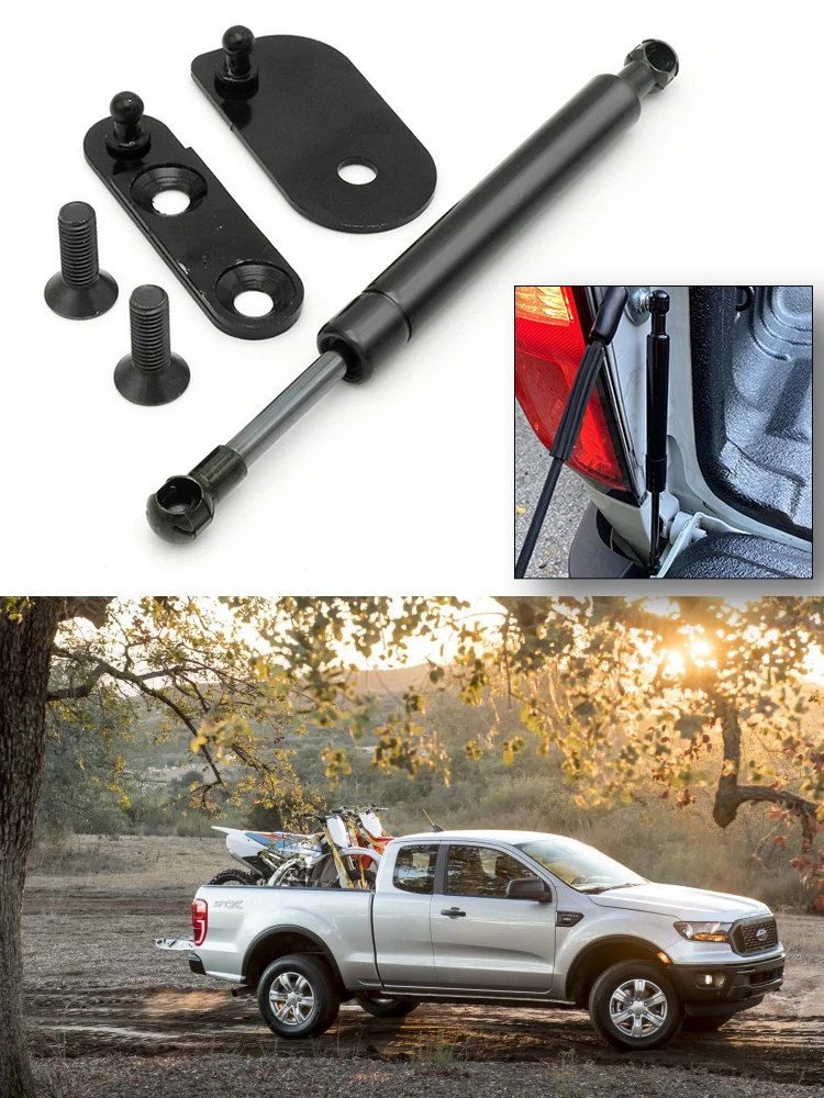 Universal For Ford Ranger 2019 2020 Black Steel Tailgate Spring Supported Shock Absorber Damper DZ43206 Car Styling Accessories