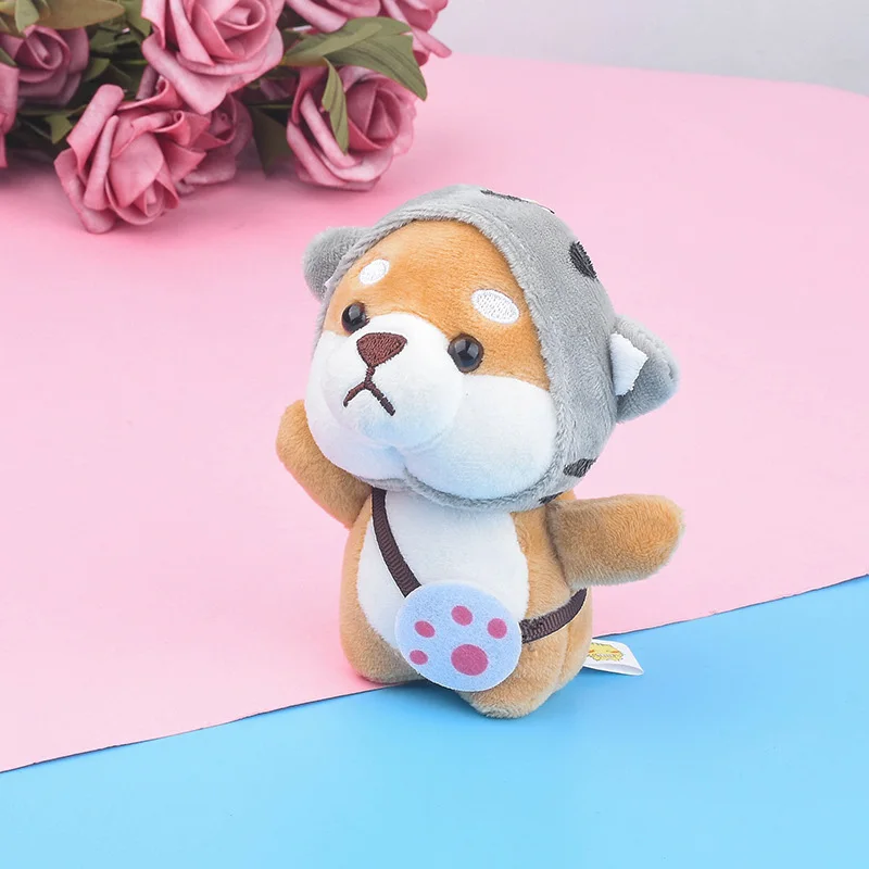 Shiba Inu(Cat) Шиба ину собака мультфильм кукла милый плюшевый брелок Косплей Слон Мягкая подвеска на рюкзак модные украшения аксессуары подарок для девочки - Цвет: Shiba Inu(Cat)