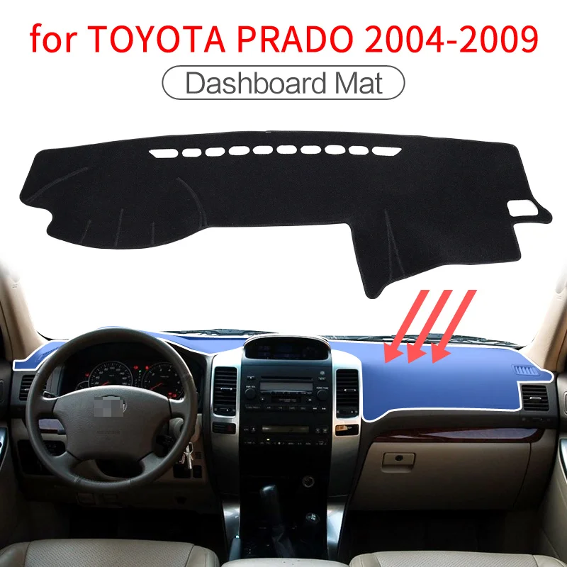 Противоскользящий коврик для Toyota Land Cruiser Prado 120 J120 2003 ~ 2009 накладка на приборную