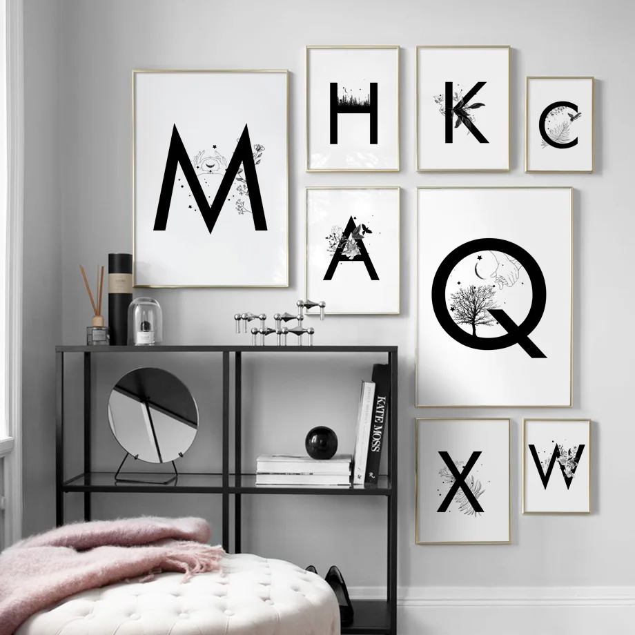 Настенная картина с изображением цветов животных пейзажа черного английского