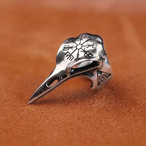 Модное высококачественное металлическое Открытое кольцо в стиле ретро с изображением животных регулируемого размера с красными глазами и совой для мужчин, локомотивная фотография, подарок