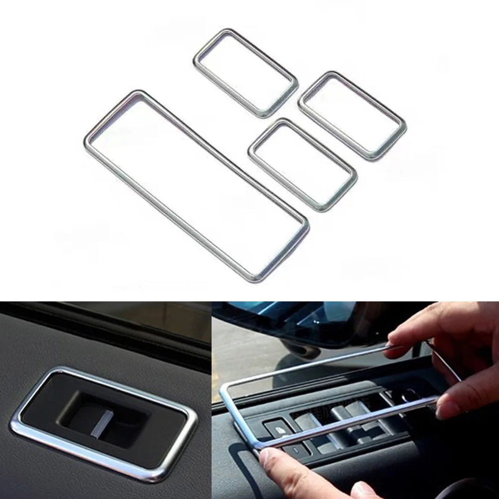 

JEAZEA 4 шт. ABS Двери Окна Рамка для переключателей, крышка, накладка Панель Стикеры подходит для Ленд Ровер Range Rover Sport (Land Rover Range Rover Sport 2014 2015 2016 2017