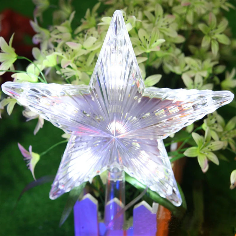 1 шт. светильник в форме звезды 22 см рождественская елка верхнее освещение