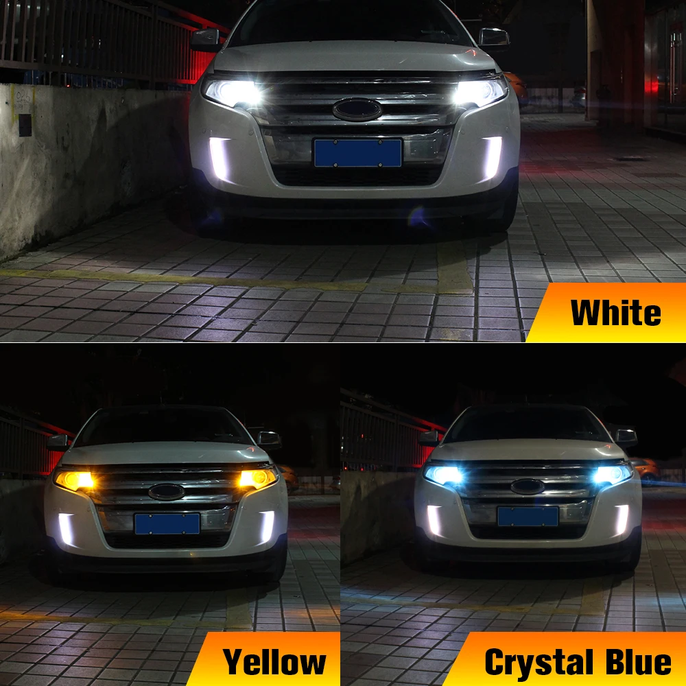 Светодиодные дневные ходовые огни 2 шт. лампа DRL Canbus без ошибок PSX24W 2504 для Jeep Compass