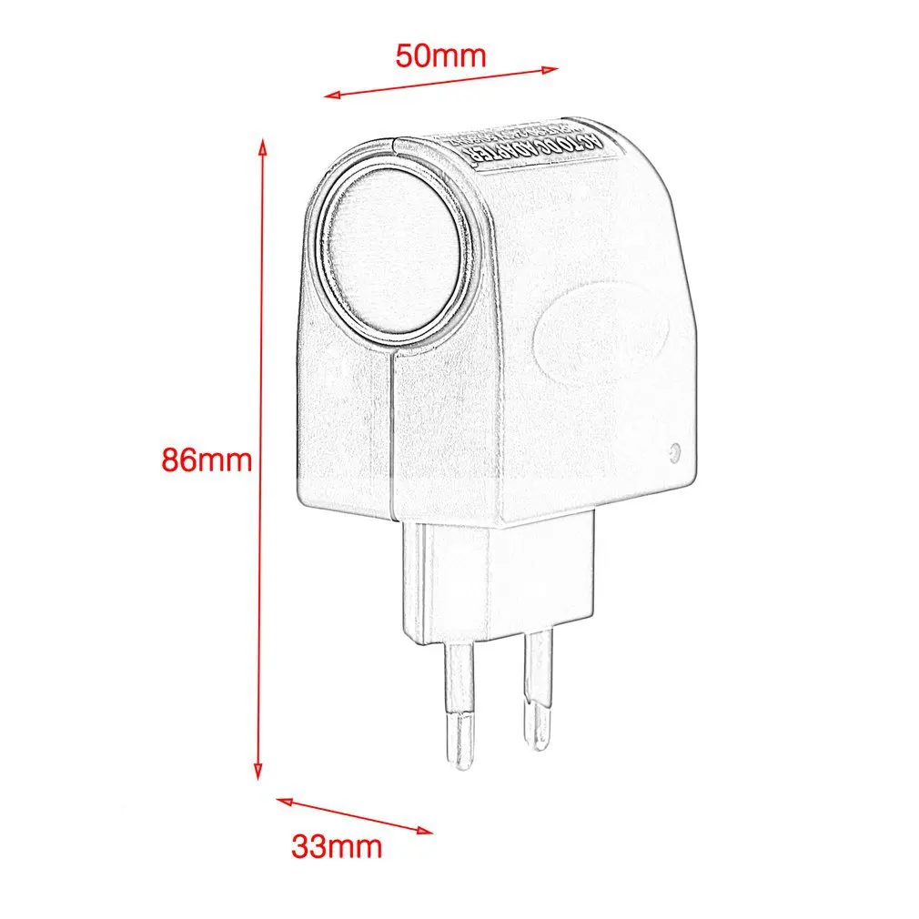 

New Stylish 220V AC to 12V DC Car Cigarette Lighter Wall Power Socket Plug Adapter Converter New Dropping Shipping