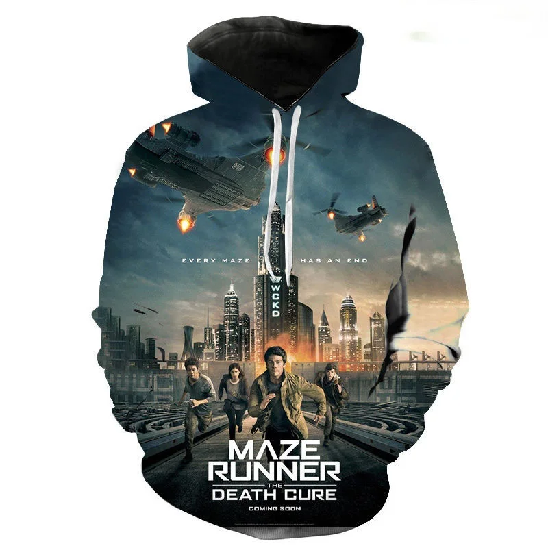 

The Maze Runner Hoodies Men Women Children Casual Sweatshirts Movie The Maze Runner 3D Printed Kids Boy Girl Sweatshirts