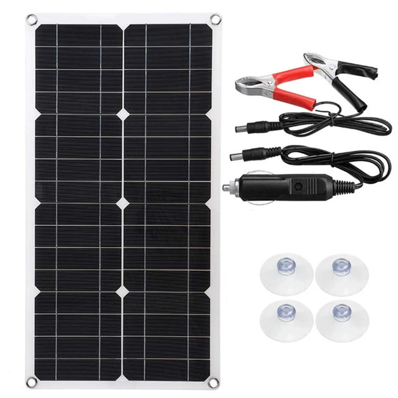 100W Панели солнечные 20A контроллер 12V Dual USB Автомобильное зарядное устройство