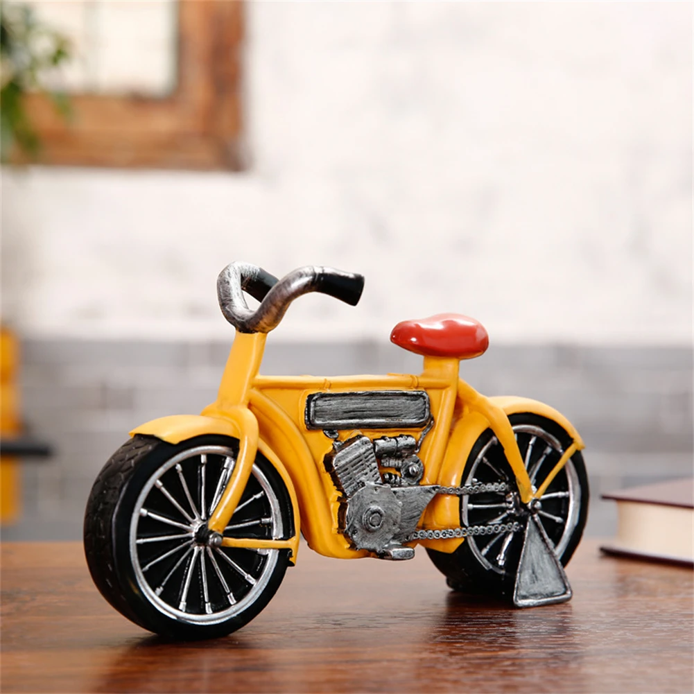 Ретро мини модель мотоцикла из смолы креативная домашняя мебель ТВ шкаф винный