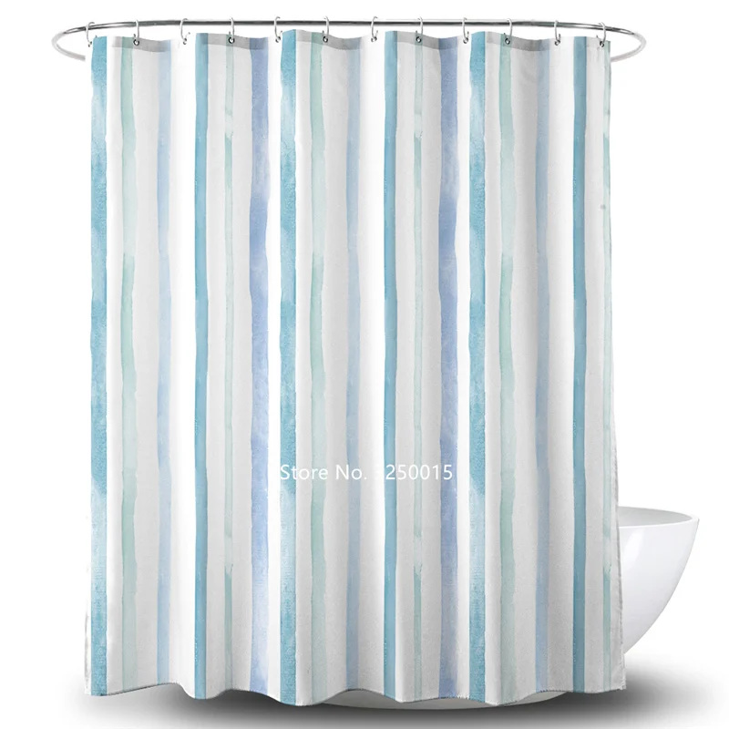 

Modern Simple Style Cute Cartoon Animal Shower Curtain Waterproof and Mildewproof Children's Bathtub Decoration with Hook